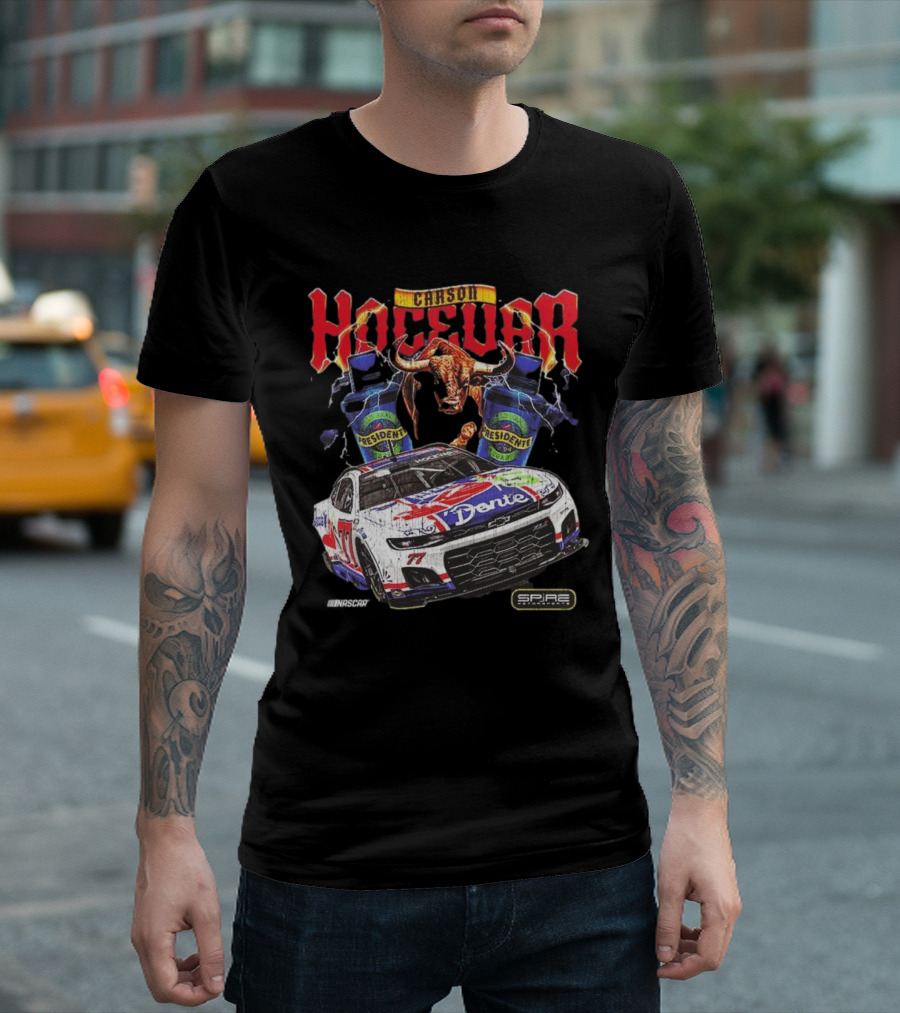 Carson Hocevar E2 Apparel Black Chili’s Car T-Shirt