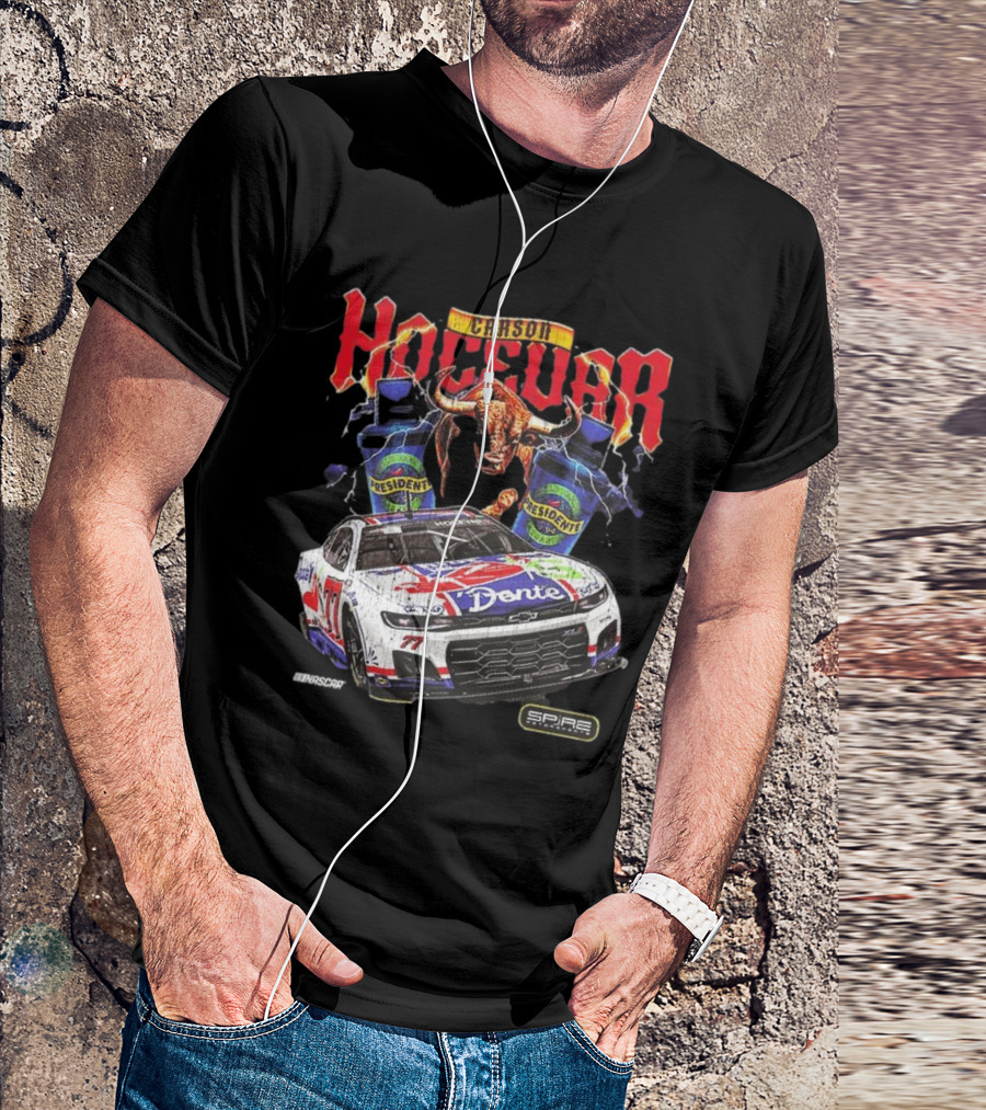 Carson Hocevar E2 Apparel Black Chili’s Car T-Shirt