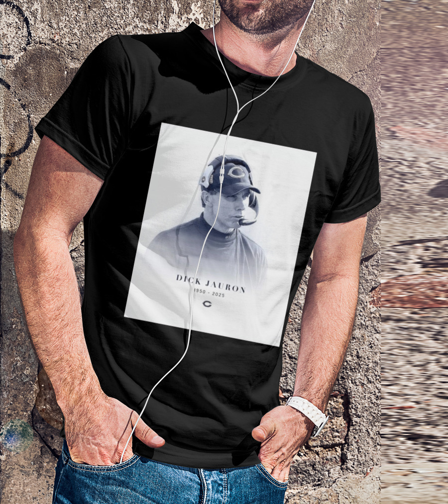 Chicago Bears RIP Former Bears Head Coach Dick Jauron 1950 – 2025 T-Shirt