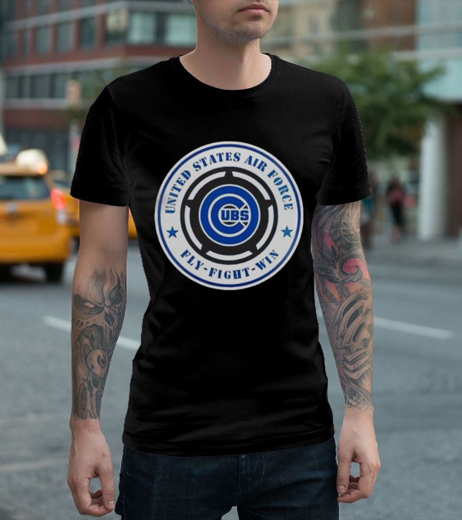 Chicago Cubs United States Air Force Fly Fight Win Military Appreciation Night 2025 T-Shirt