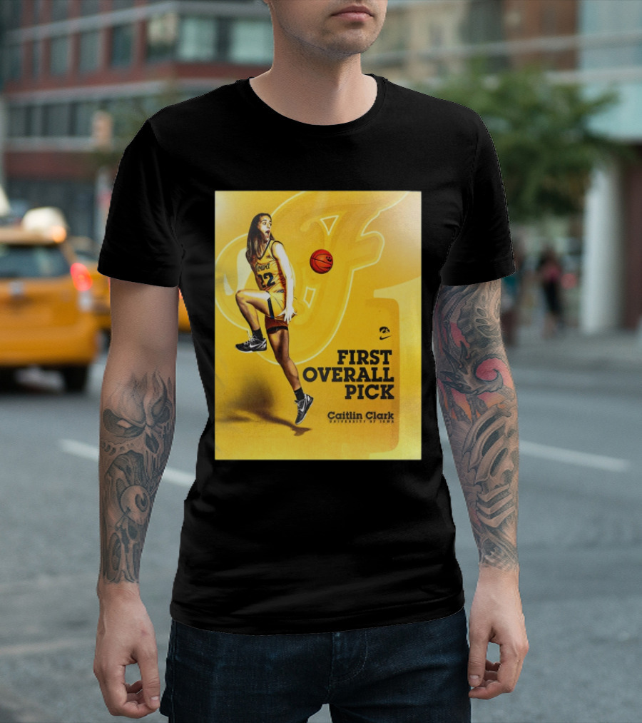 Clark Iowa Hawkeyes Is First Overall Pick To WNBA By Indiana Fever T-Shirt