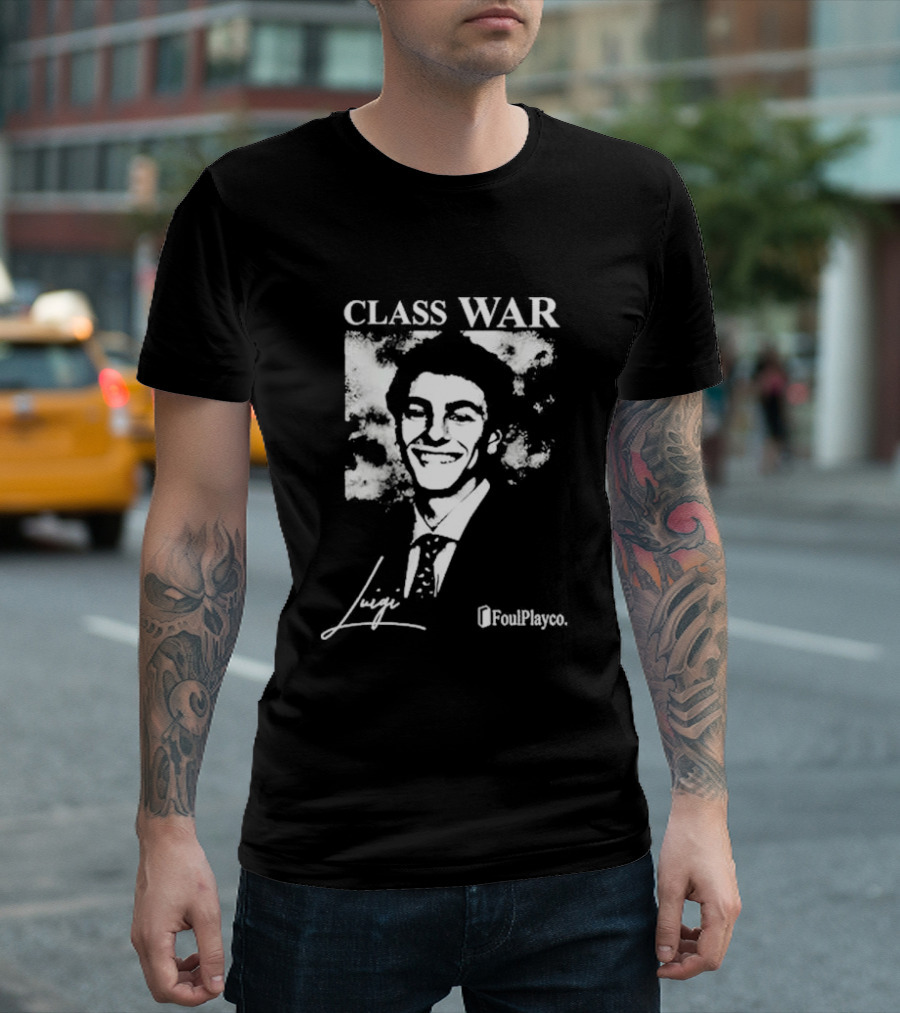 Class War Luigi Foul Play T-Shirt