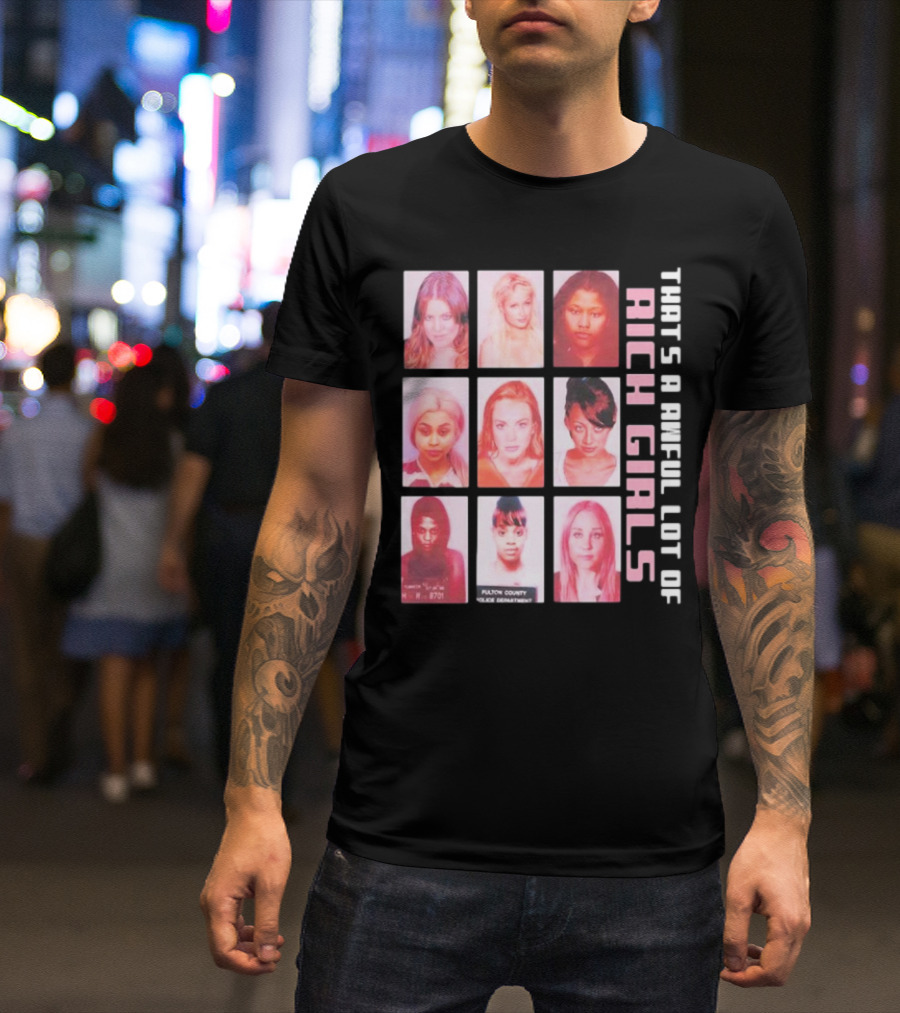 Cough Syrup That’s A Awful Lot Of Rich Girls T-Shirt