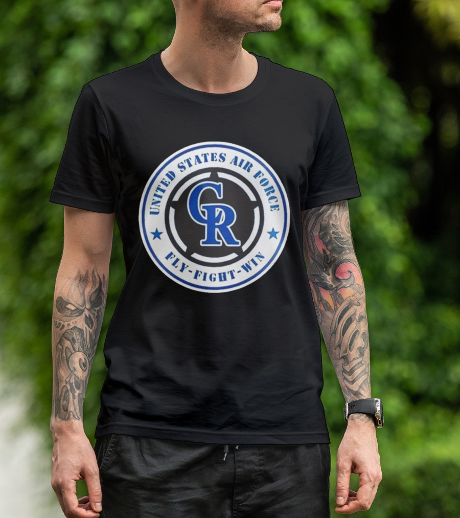 Colorado Rockies United States Air Force Fly Fight Win Military Appreciation Night 2025 T-Shirt
