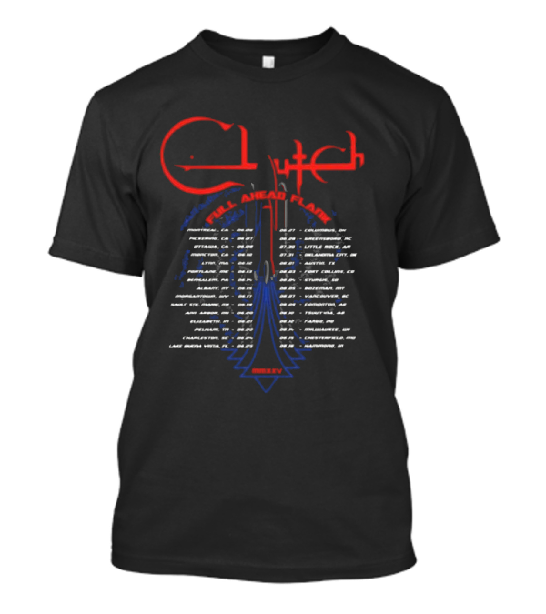 Clutch Full Ahead Flank Tour 2025 T-Shirt