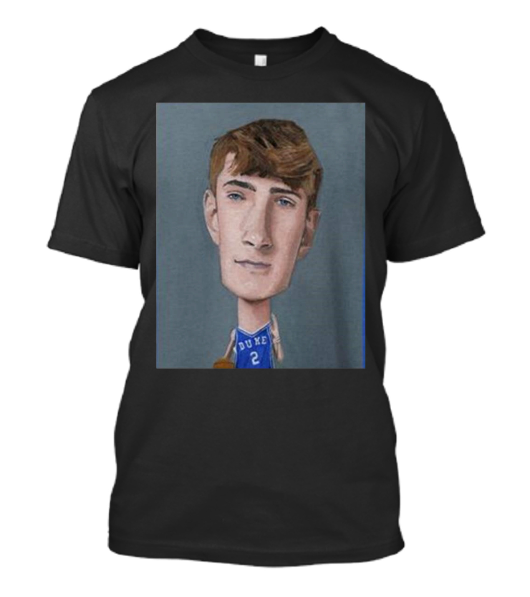Cooper Flagg Duke Blue Devils Men’s Basketball March Madness 2025 NCAA Final Four Caricature T-Shirt