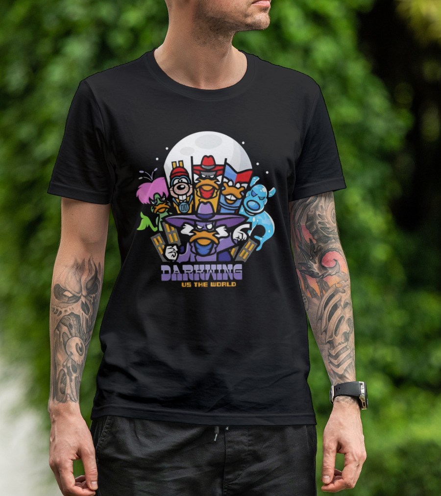 Darkwing Duck X Scott Pilgrim Vs The World Darkwing Vs The World T-Shirt