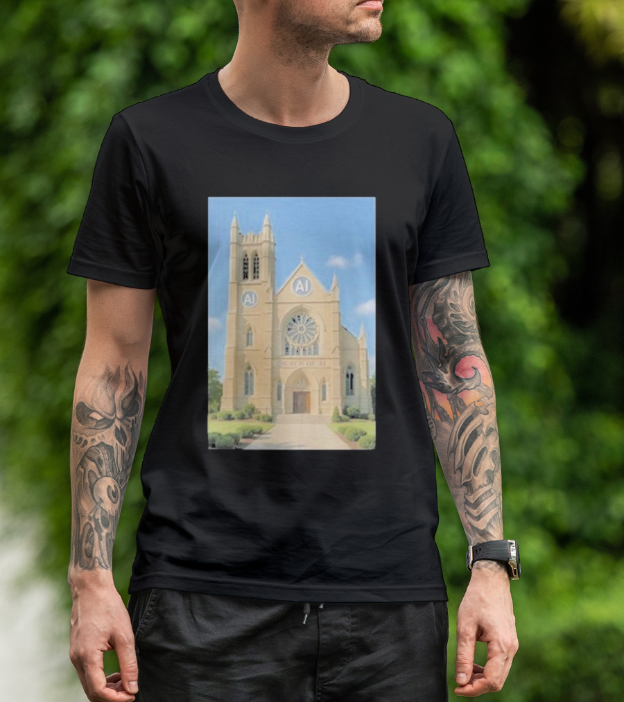 Demir BascerI Church Of AI T-Shirt