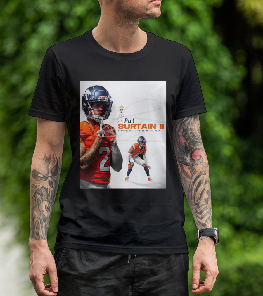 Denver Broncos Congratulations To Pat Surtain II Colorado Sports Hall Of Fame’s Professional Athletes Of The Year T-Shirt