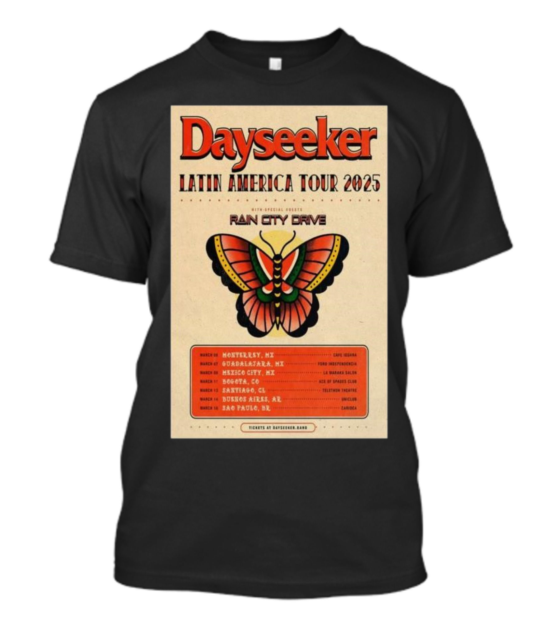 Dayseeker Latin America Tour 2025 T-Shirt