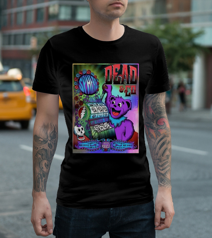 Dead And Company Live At Sphere Las Vegas 2025 Bertha Jackpot T-Shirt