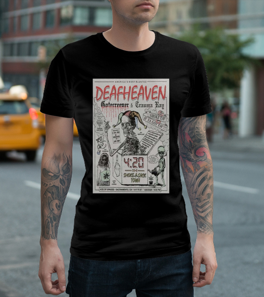 Deafheaven Ace of Spades Apr 20 2025 T-Shirt