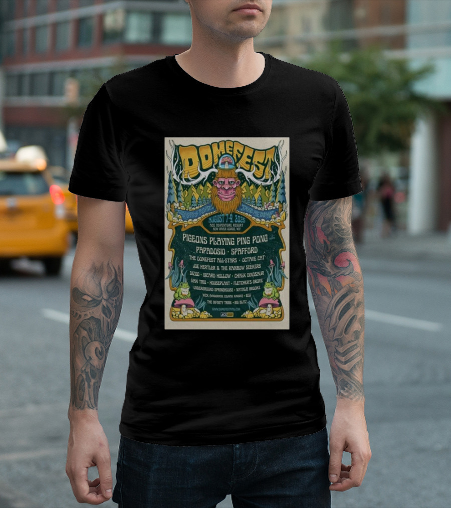Domefest Live In New River Gorge, WV August 7-9 2025 T-Shirt