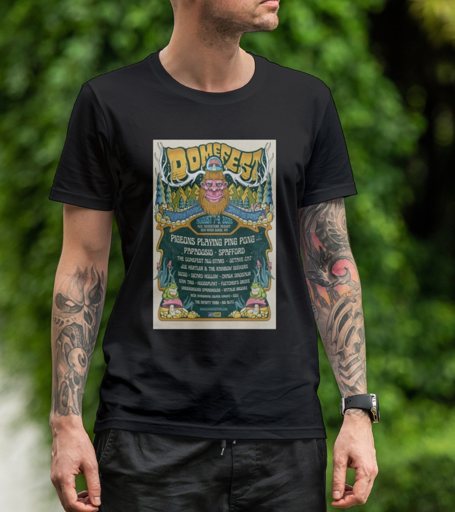 Domefest Live In New River Gorge, WV August 7-9 2025 T-Shirt