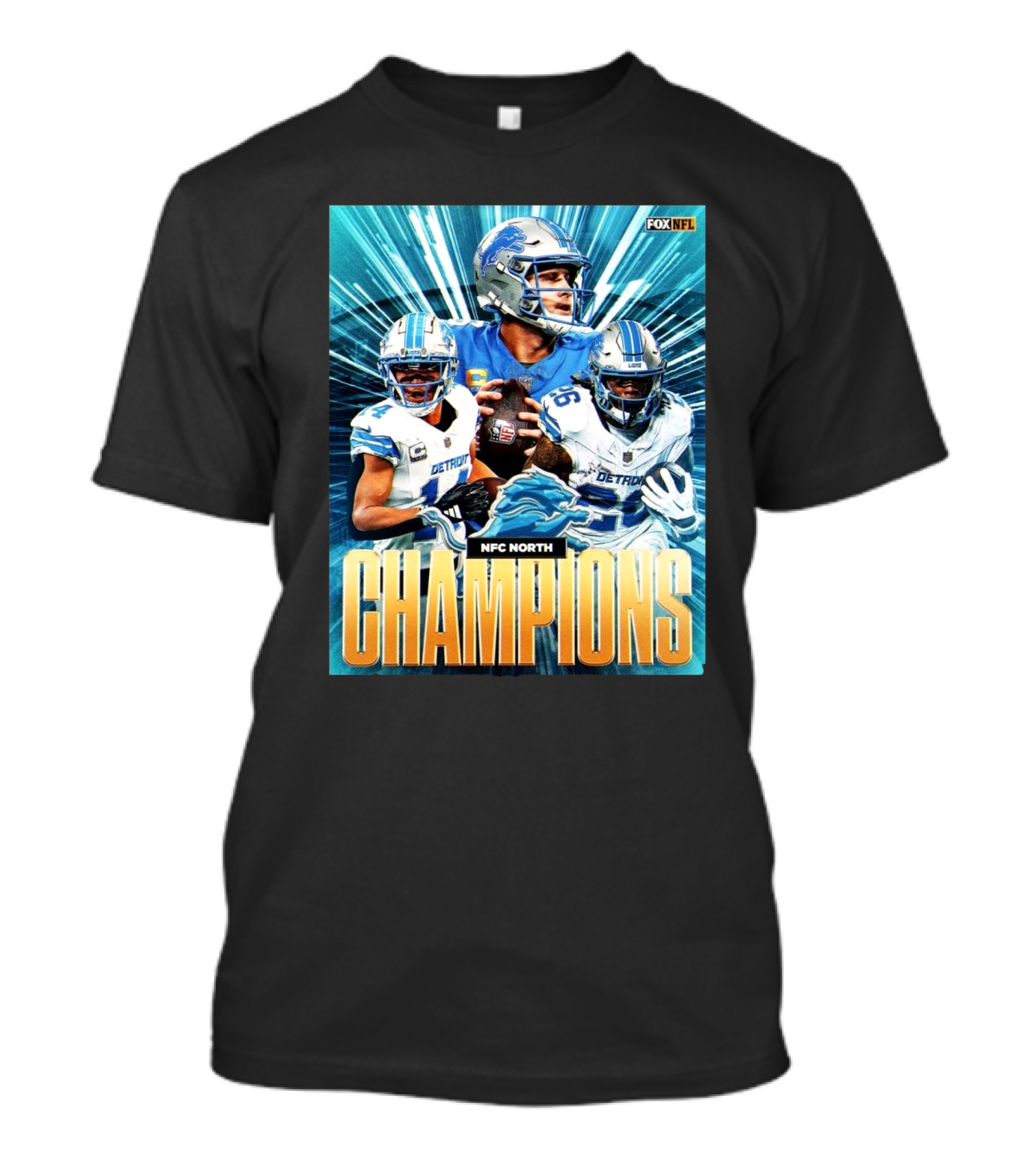 Detroit Lions Vs Minnesota Vikings NFC North Champions Kings Of The North T-Shirt