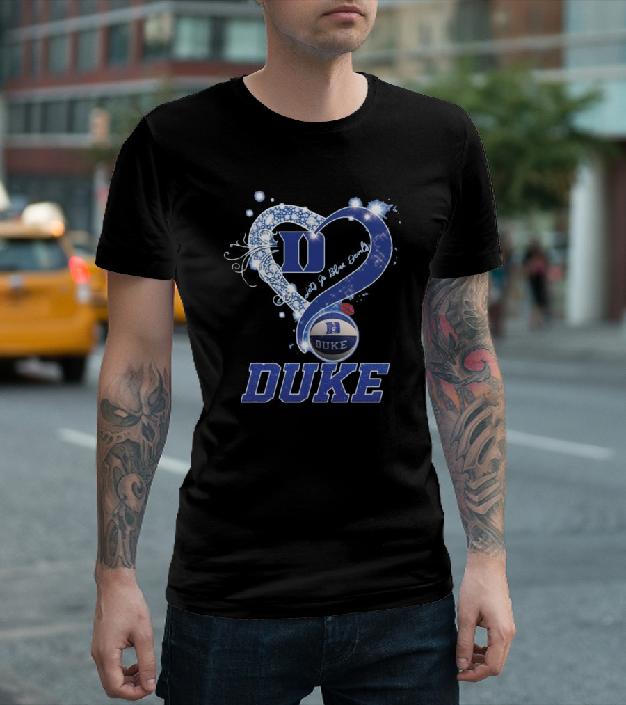 Diamond Heart Let’s Go Duke Blue Devils 2025 T-Shirt