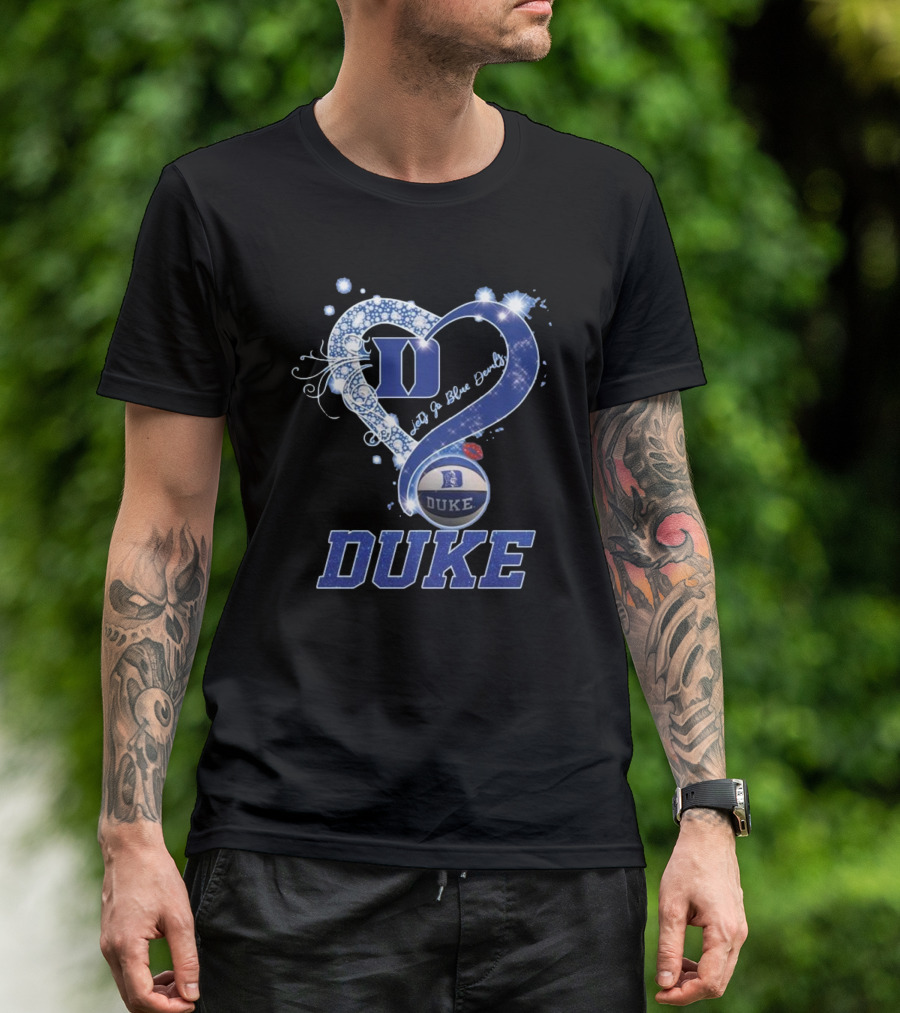 Diamond Heart Let’s Go Duke Blue Devils 2025 T-Shirt