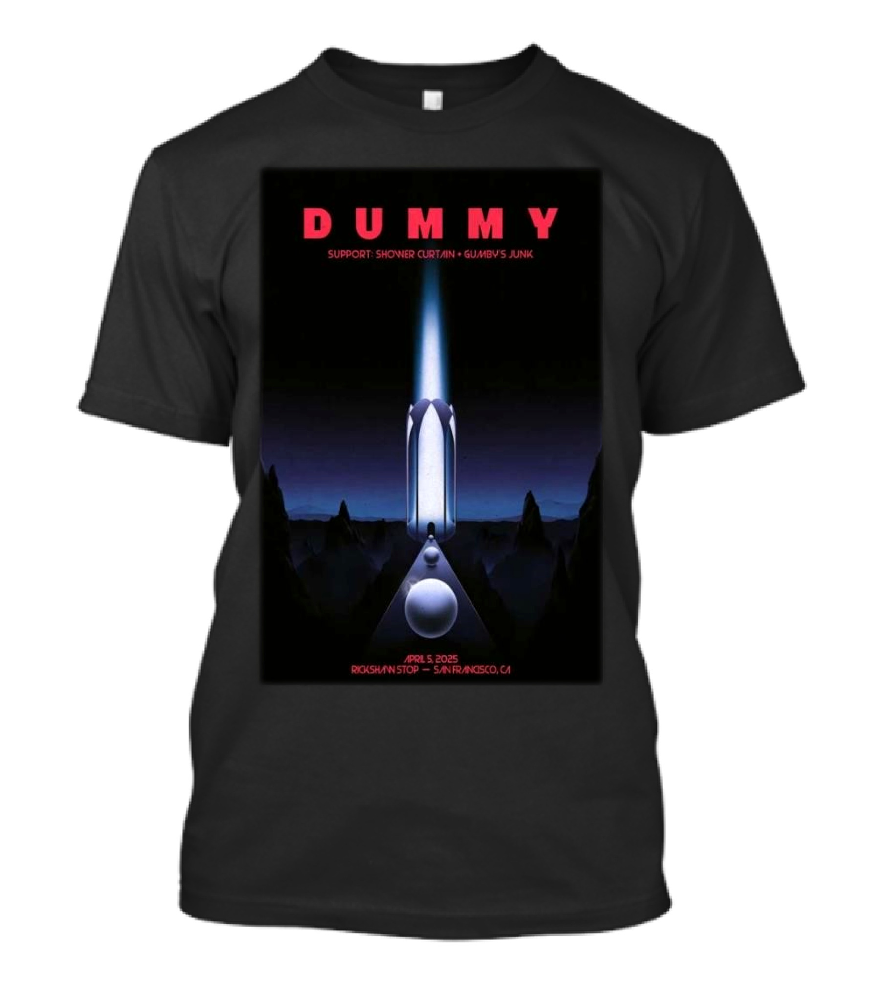 Dummy Tour Apr 5 2025 Rickshaw Stop, San Francisco, CA T-Shirt