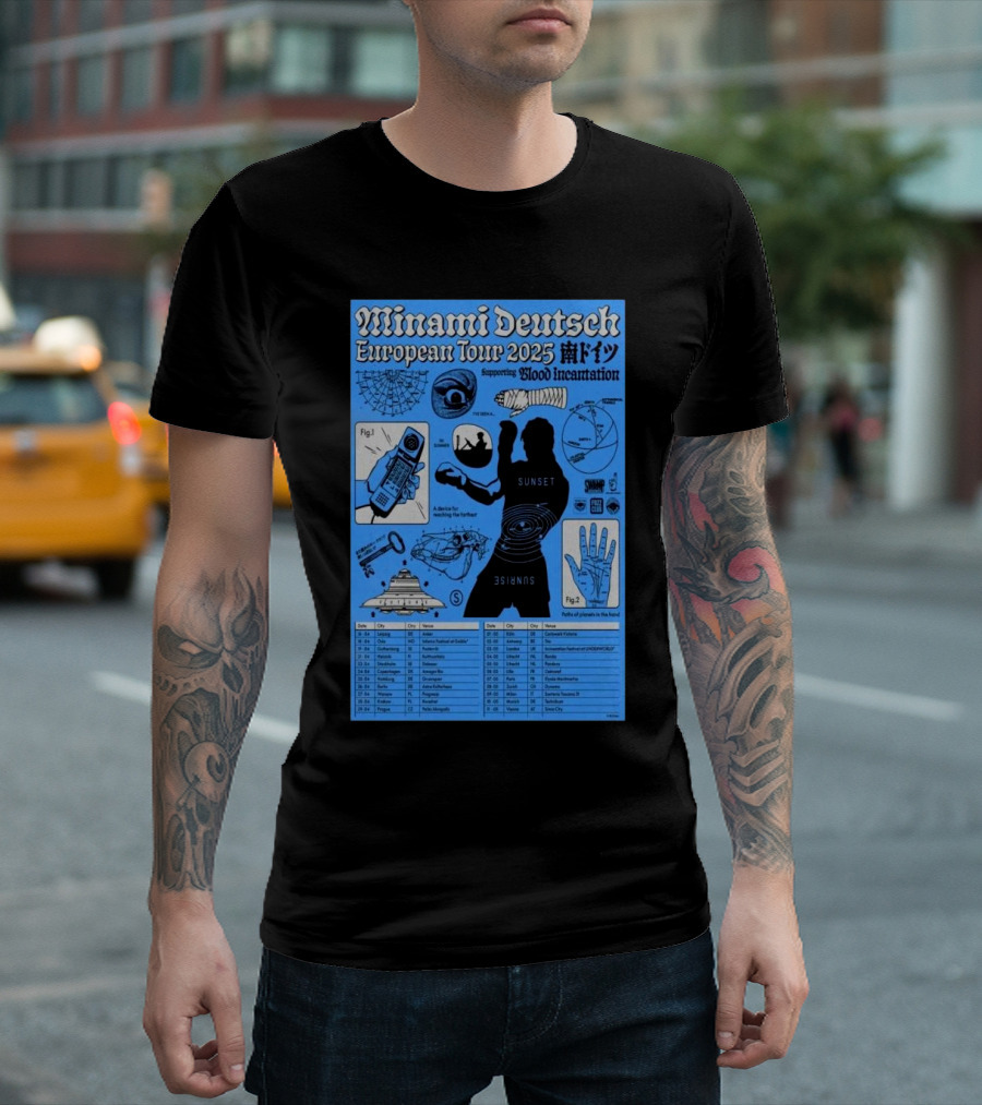 European Tour 2025 Minami Deutsch T-Shirt