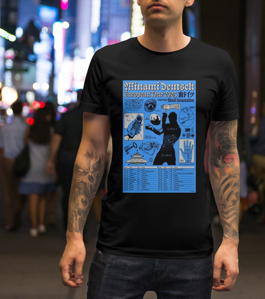 European Tour 2025 Minami Deutsch T-Shirt
