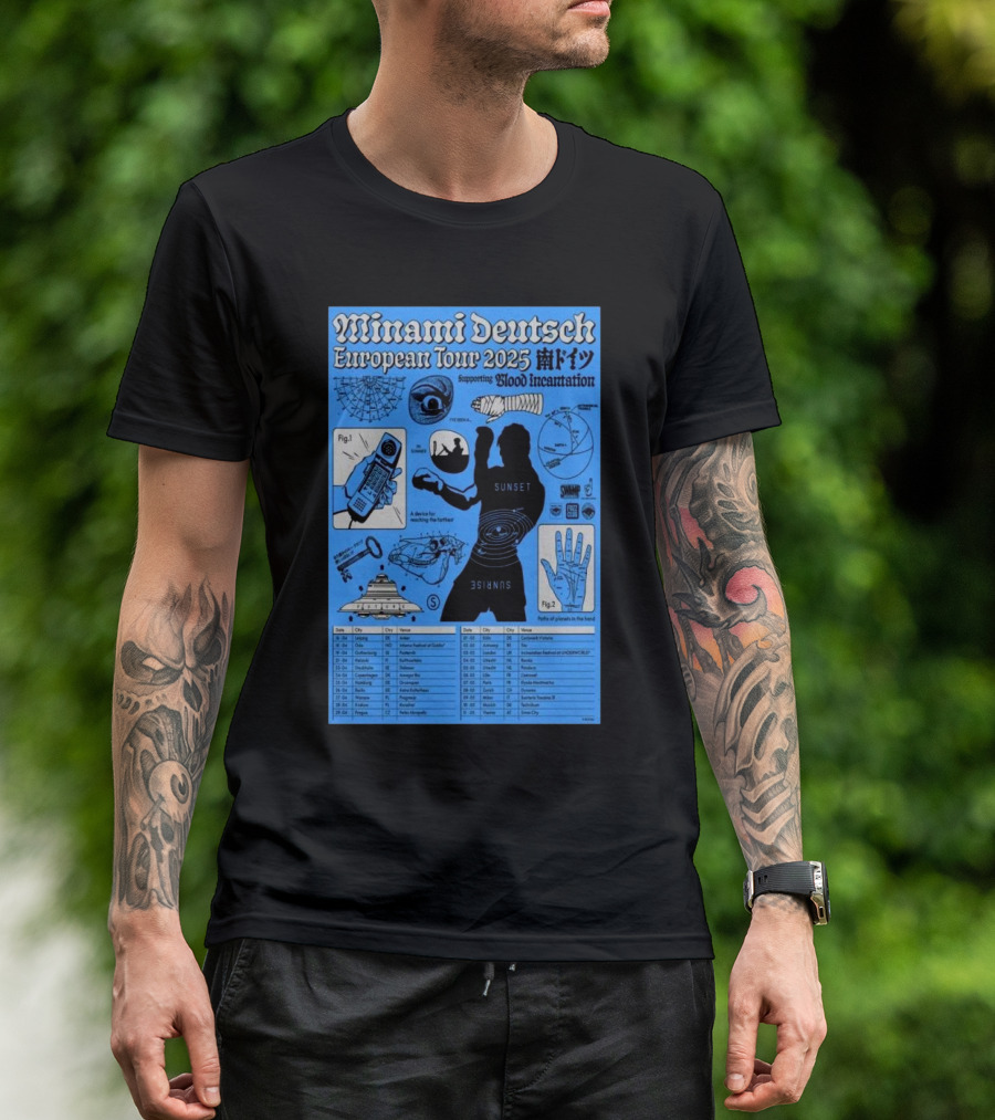 European Tour 2025 Minami Deutsch T-Shirt