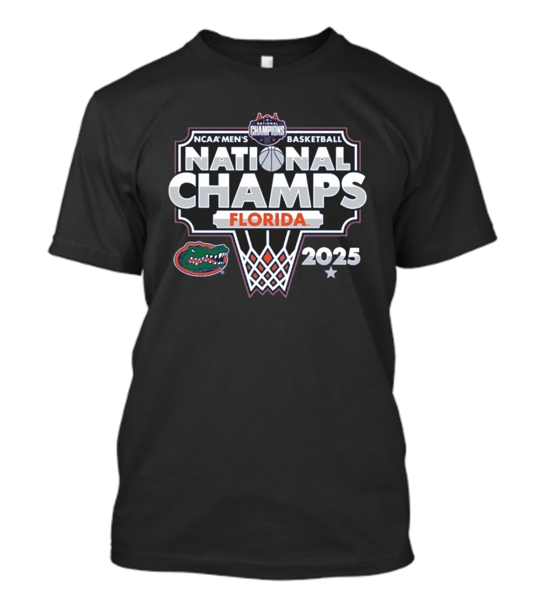 Florida Gators 2025 NCAA Men’s Basketball National Champions Bracket T-Shirt