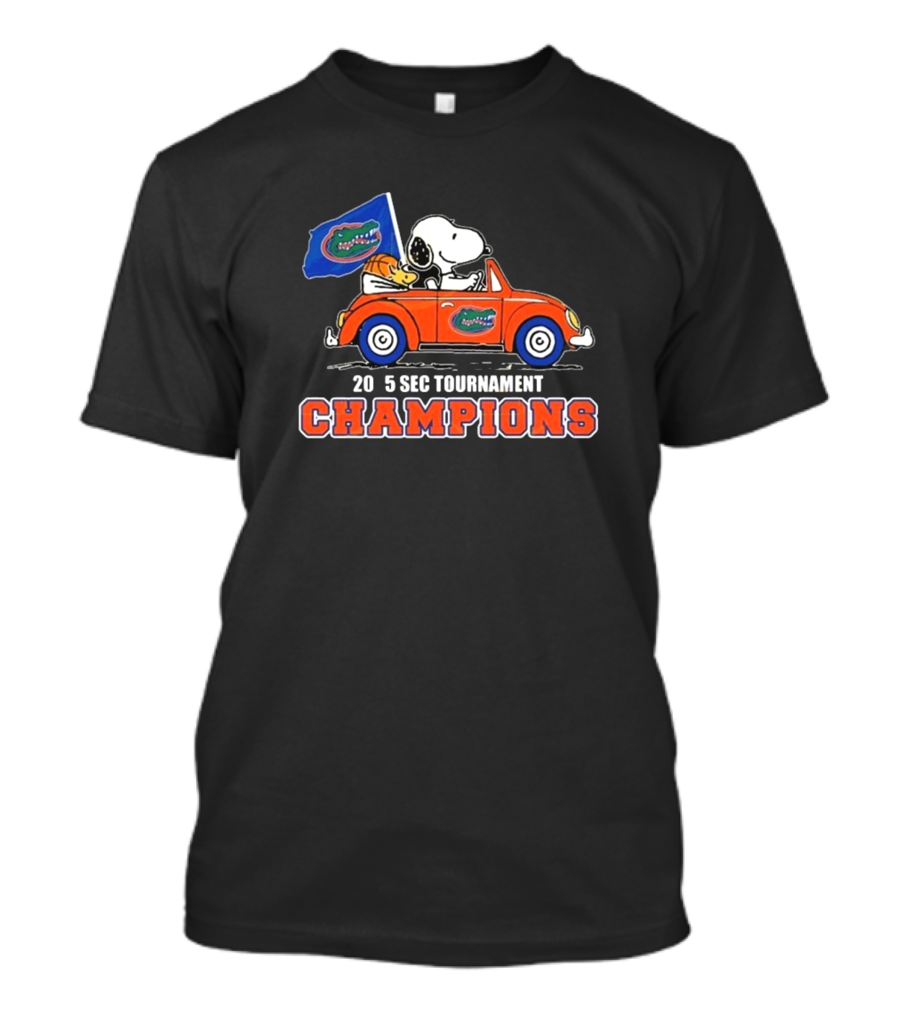 Florida Gators X Snoopy 2025 SEC Tournament Champions T-Shirt