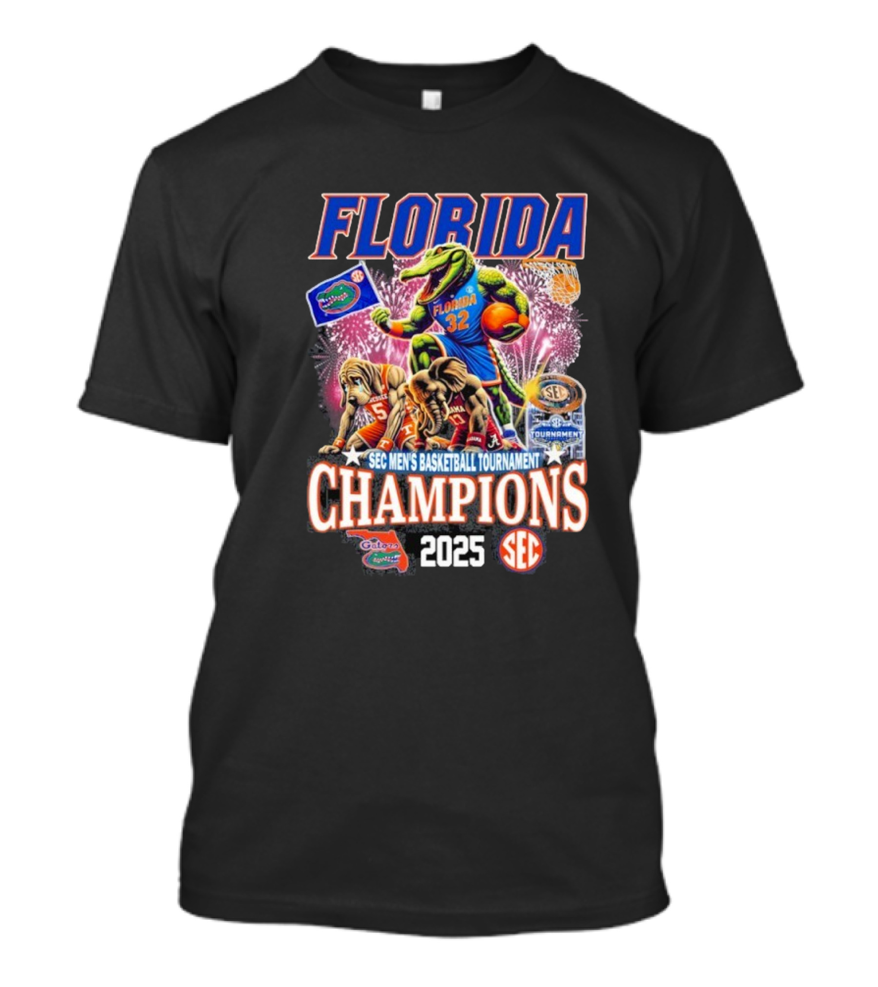 Florida Sec Men’s Basketball Tournament Champion 2025 T-Shirt