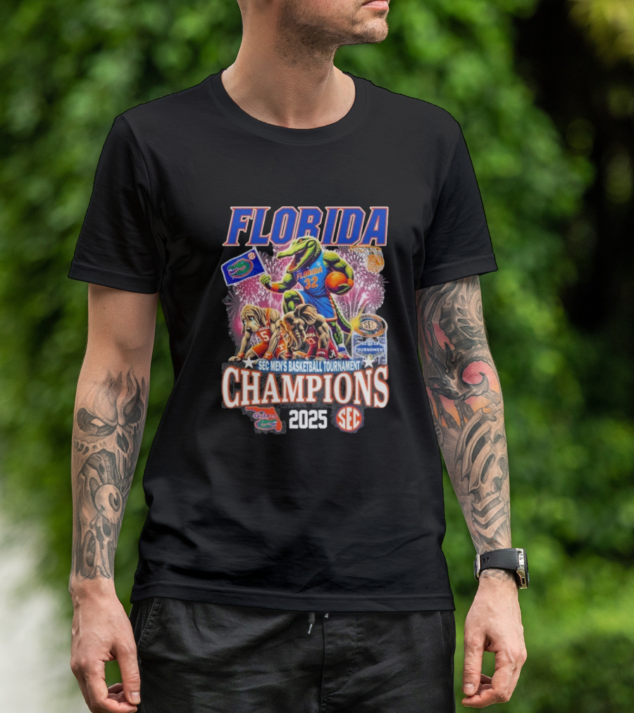 Florida Sec Men’s Basketball Tournament Champion 2025 T-Shirt