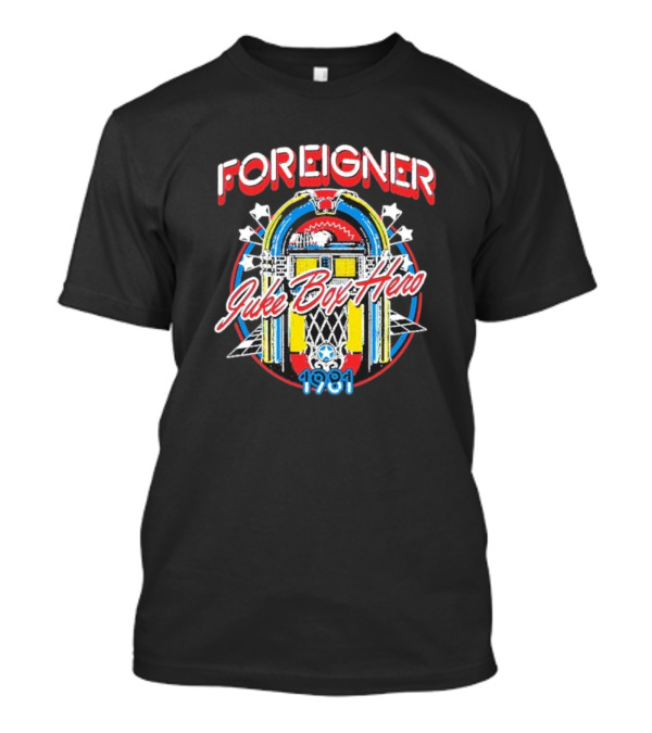 Foreigner Juke Box Hero 2025 T-Shirt