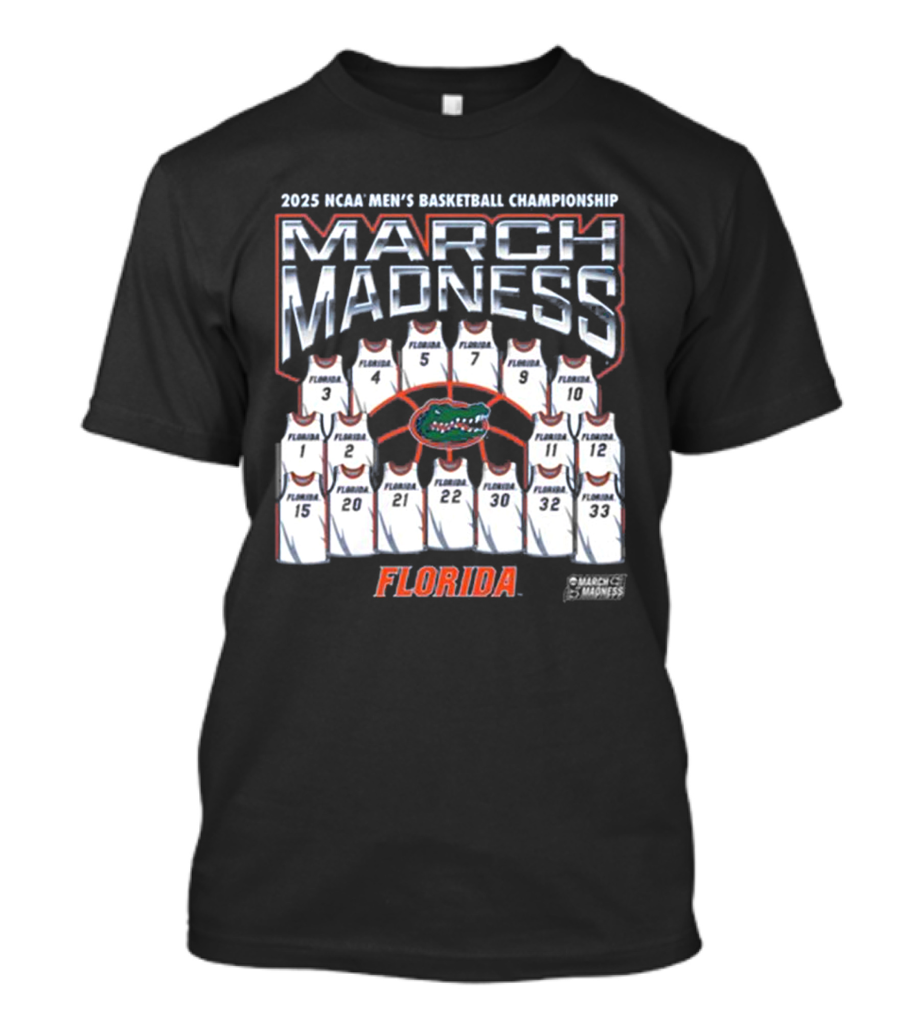 Florida Gators March Madness 2025 NCAA Men’s Basketball Championship T-Shirt