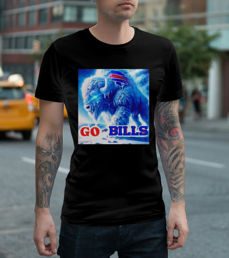 Frozen Buffalo Bills Bison Go Bills T-Shirt