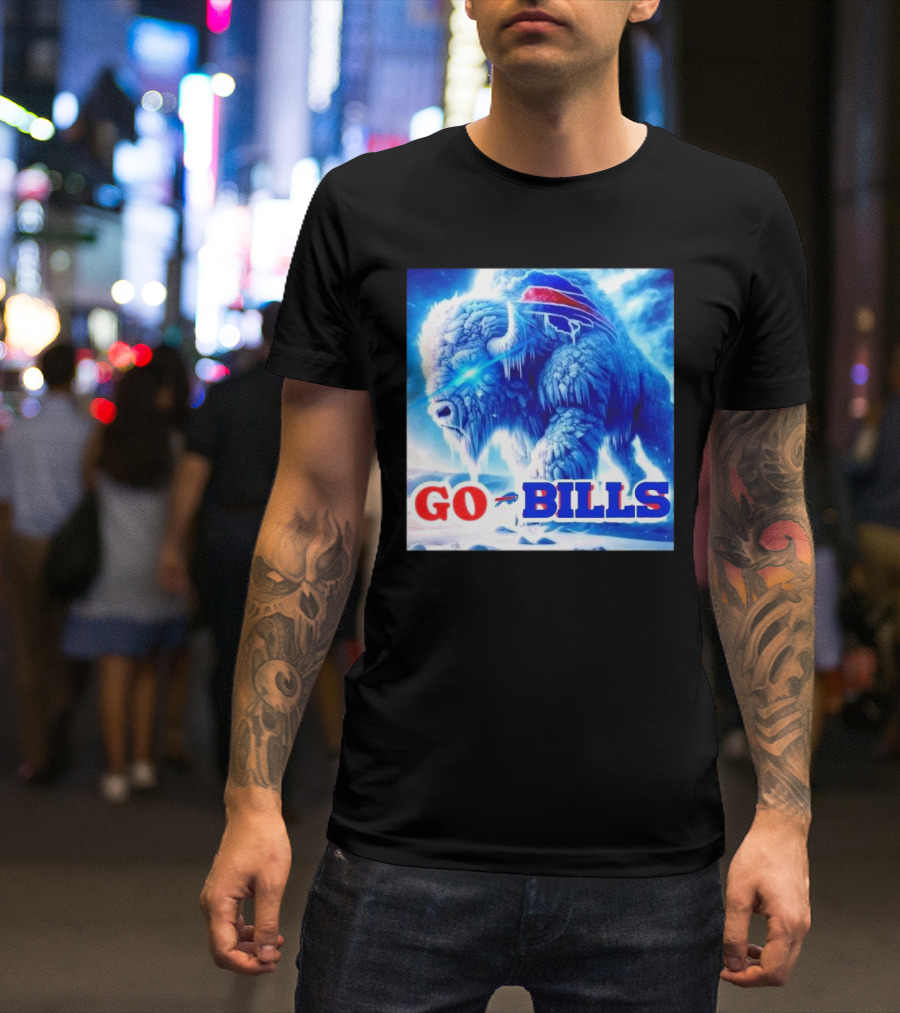 Frozen Buffalo Bills Bison Go Bills T-Shirt
