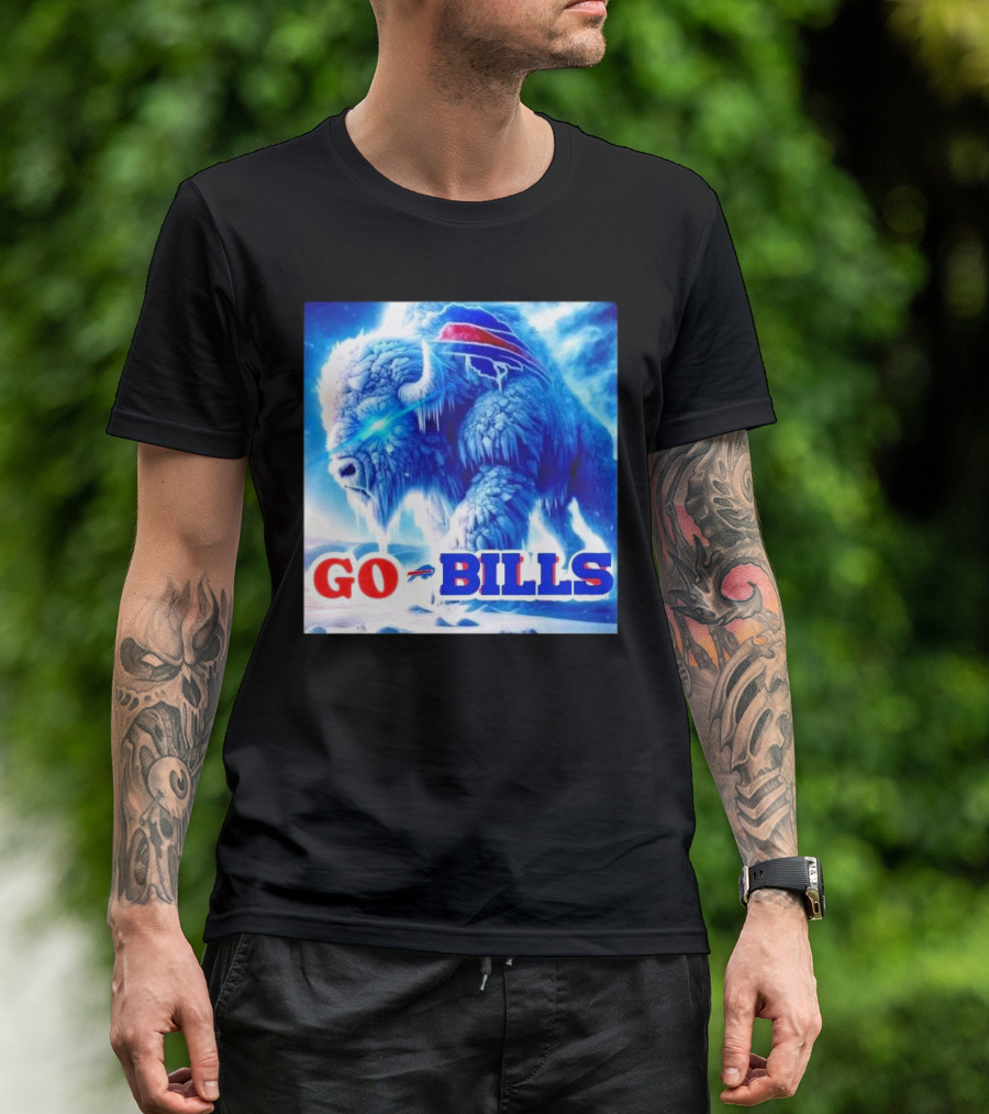 Frozen Buffalo Bills Bison Go Bills T-Shirt