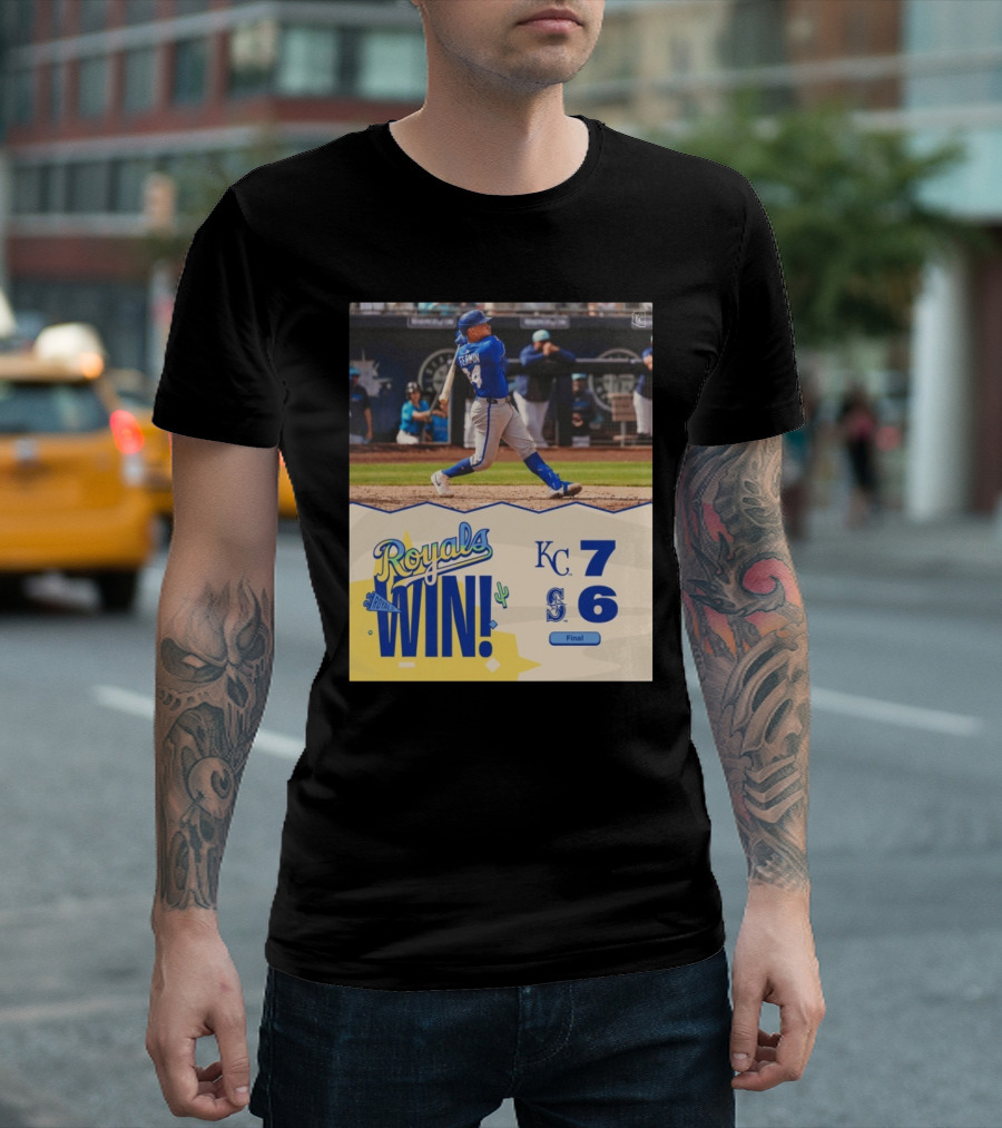 Freddy Fermín Kansas City Royals Win Seattle Mariners Final Score 7 – 6 Wild Wednesday Win T-Shirt