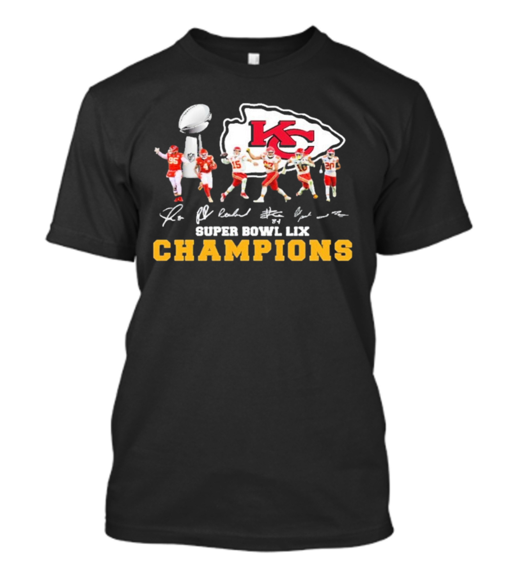 Friends Kansas City Chiefs 2024 Super Bowl LIX Champions T-Shirt