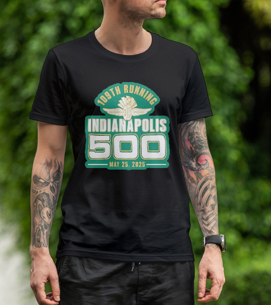 Funny 109th Running Indianapolis 500 May 25, 2025 T-Shirt