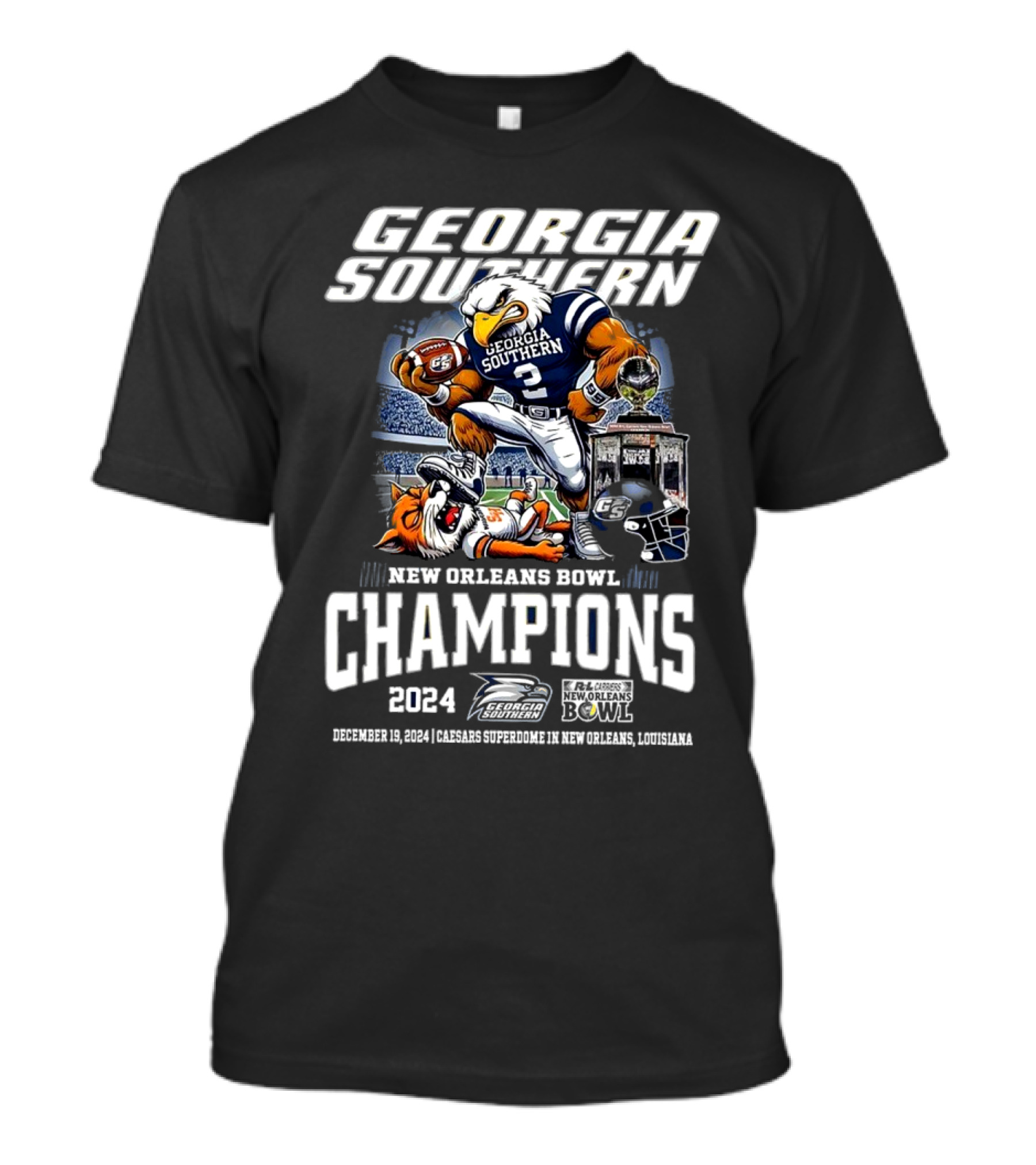 Georgia Southern Eagles New Orleans Bowl Champs 2024 T-Shirt