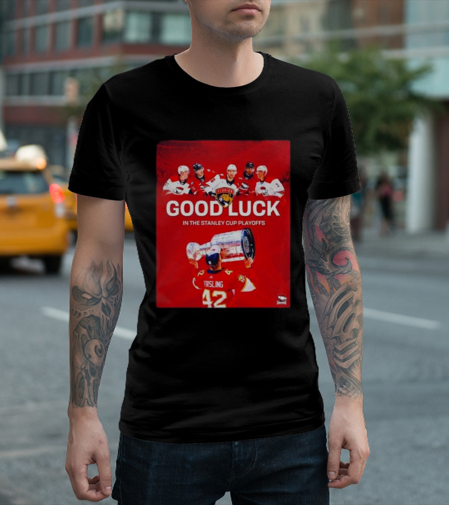 Good luck in the Stanley Cup Playoffs Florida Panthers player trophy T-Shirt