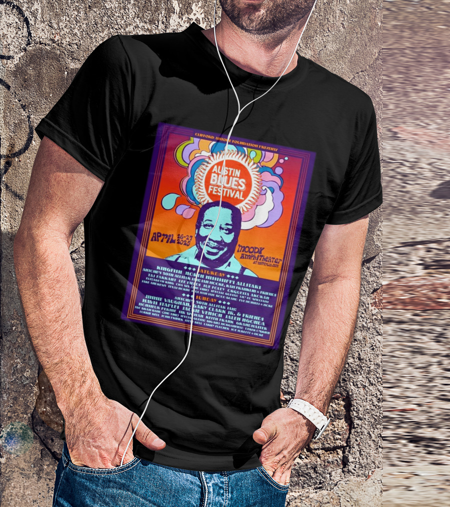 Gary Clark Jr. And Jimmie Vaughan To Lead Allstar Jam At Austin Blues Fest 2025 T-Shirt
