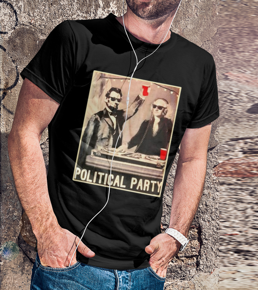 George Washington And Abraham Lincoln Political Party T-Shirt