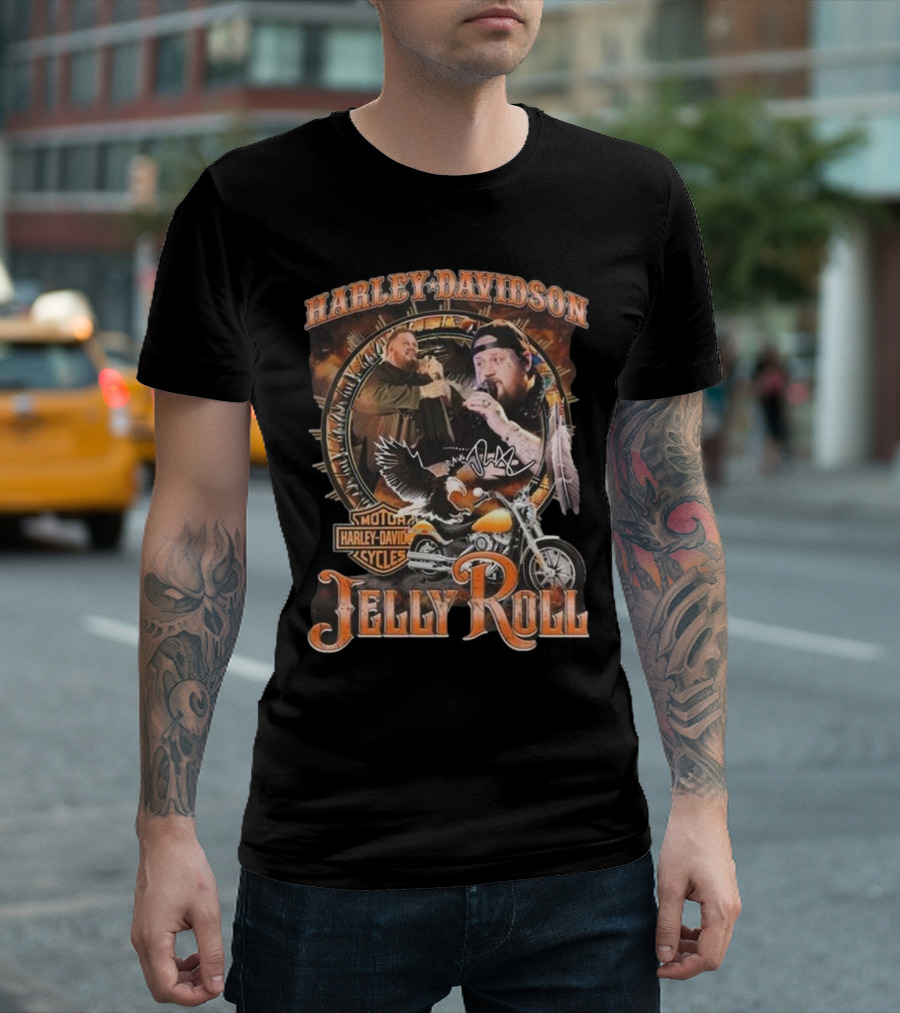 Harley-Davidson Jelly Roll Signature News 2025 T-Shirt