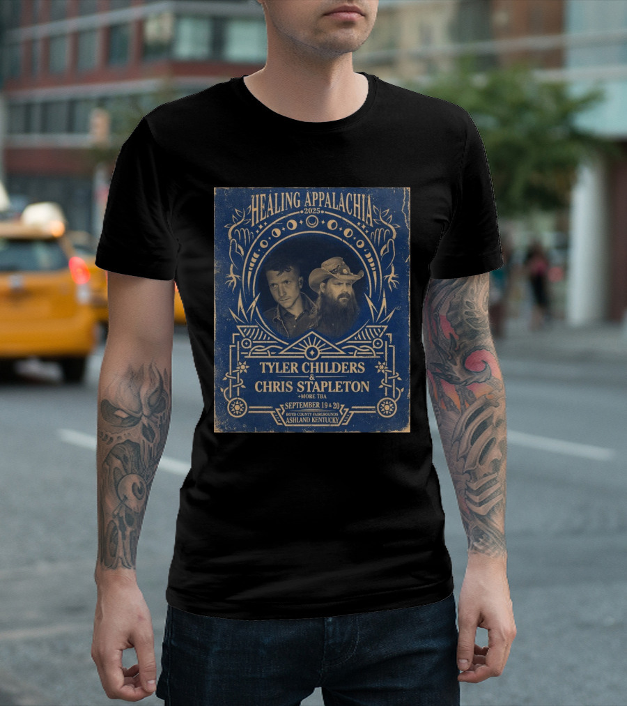 Healing Appalachia September 19 And 20 2025 Tyler Childers And Chris Stapleton Boyd County Fairgrounds Ashland Kentucky T-Shirt