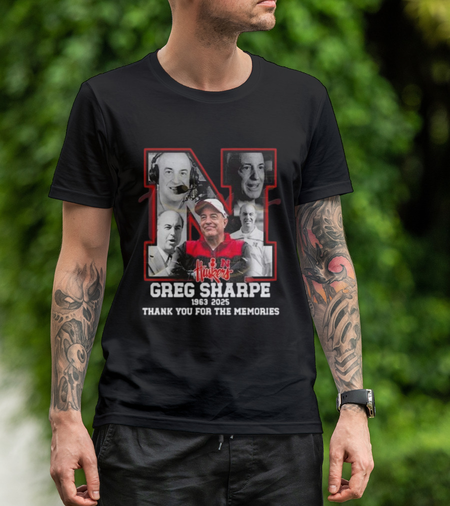 Greg Sharpe 1963-2025 Thank You For The Memories T-Shirt