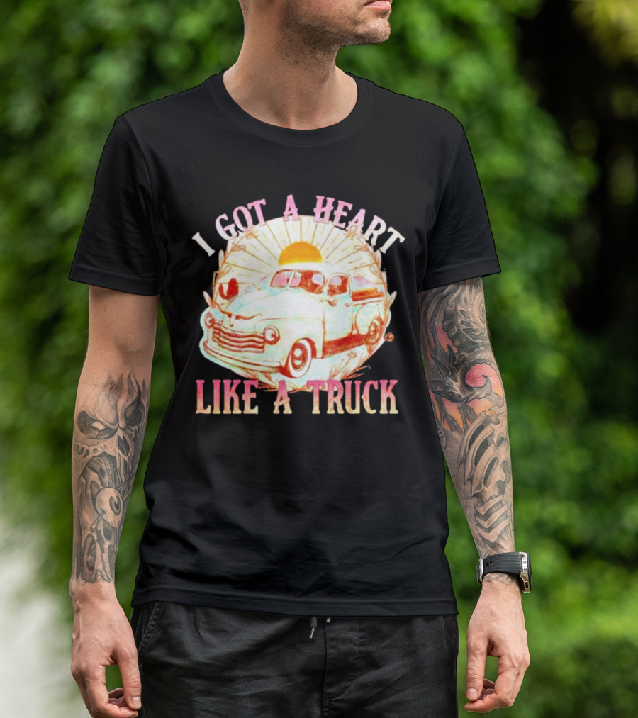 Heart Like A Truck Western Boho Sunset Desert T-Shirt