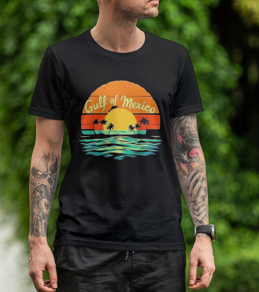 Gulf Of Mexico Beach Palms Summer Vacation T-Shirt