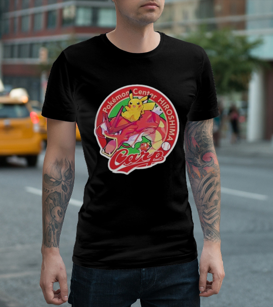 Hiroshima Toyo Carp X Pokémon Center Hiroshima T-Shirt