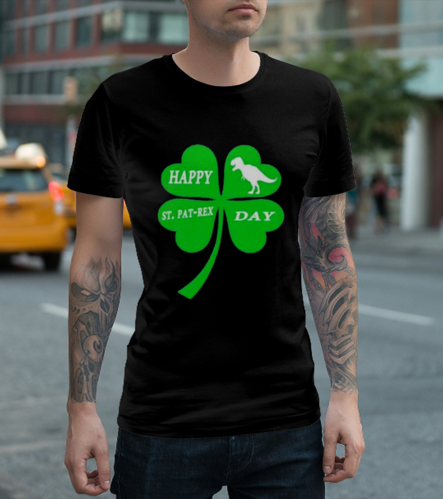 Happy St Pat-rex Day Shamrock T-Shirt