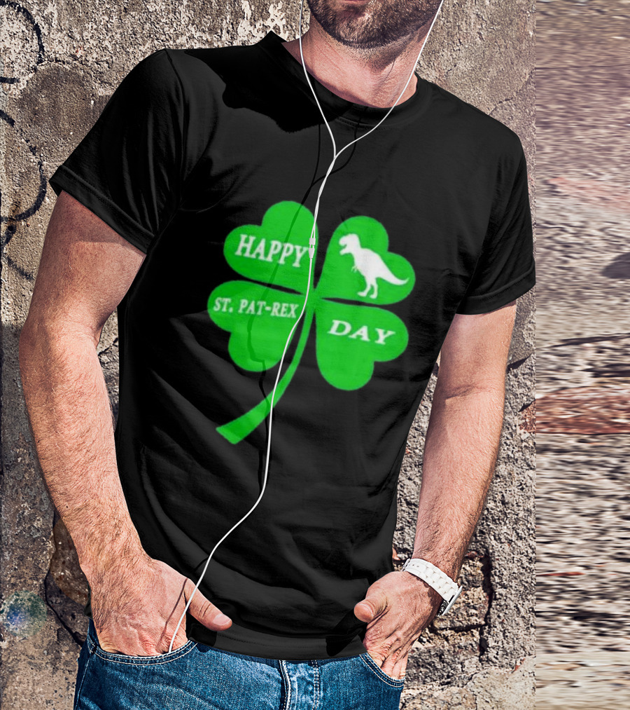 Happy St Pat-rex Day Shamrock T-Shirt