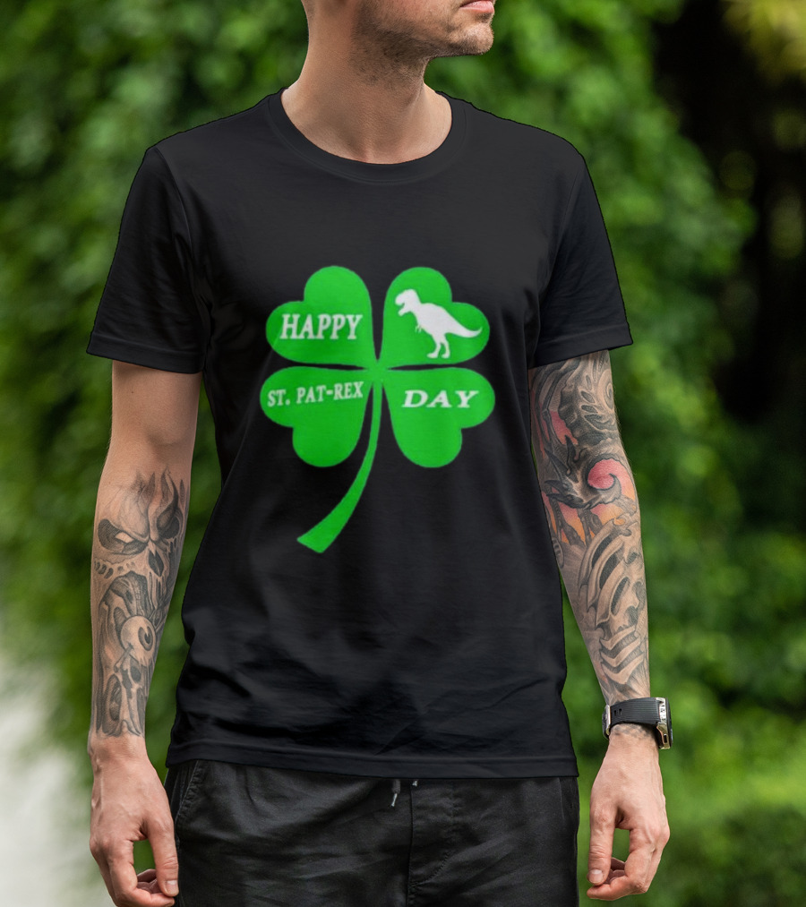 Happy St Pat-rex Day Shamrock T-Shirt
